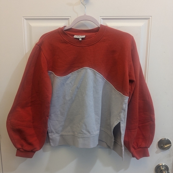 Ganni Software Wave Colorblock Sweatshirt - Picture 4 of 7